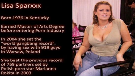 lisa sparxxx - world record